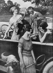 Flappers Prints: The evolution of road travel: the casual motorists of 1921