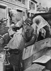 Goggles Prints: The evolution of road travel: the muffled motorist of 1905