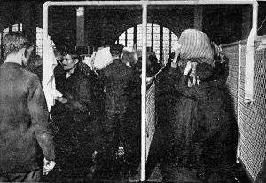 Examining Prints: Examining Immigrants at Ellis Island, New York, 1911