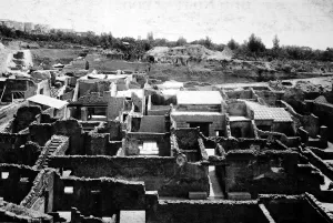 Ancient Prints: Excavated houses unearthed at Herculaneum