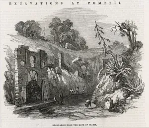 Excavation Prints: Excavations at Pompeii