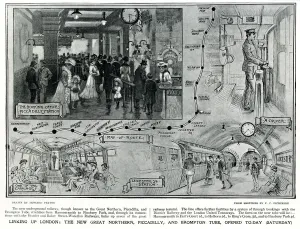 Park Prints: Extension of London Underground railway, 1906