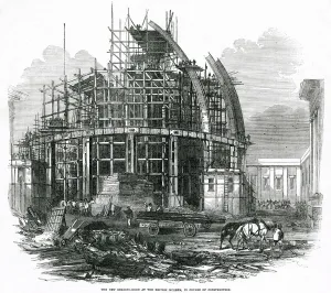 Images Dated 3rd December 2018: Exterior of British Museum - reading room 1855