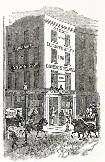 Exterior Prints: Exterior of the publishing office of The Illustrated London News