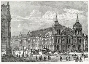 Exterior Prints: Exterior of the Royal Aquarium and Winter Garden in Westminster
