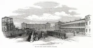Exterior Prints: Exterior of the Royal Marine Barrack s, Woolwich, London designed by J