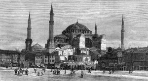 Sophia Prints: Exterior of Saint Sophia, Constantinople, 1878