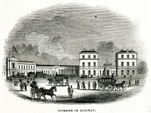 Exterior Prints: Exterior view of Derby station