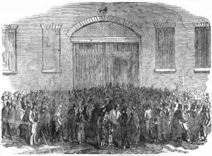 Workhouse Prints: Exterior of Whitechapel Workhouse, 1855