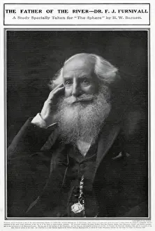 English Prints: F. J. Furnivall Frederick James Furnivall FBA (1825 - 1910), English philologist