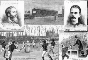 Crossley Prints: The FA challenge cup final, 1883