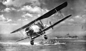 Air Plane Prints: Fairey Swordfish Torpedo-Bomber; Second World War, 1941