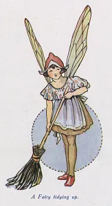 Wings Prints: Fairy tidying up