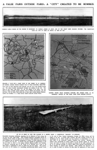 Report Prints: A false Paris outside Paris: A city created to be bombed, 1920