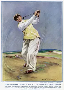 Amateur Prints: Famous Golfers Caught In The Act. No. 18. Thomas Philip Perk