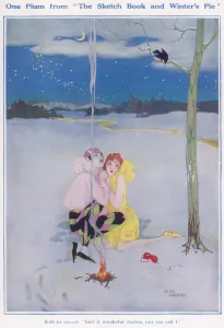 Elsie Prints: Fancy Dress Costume in the Snow by Elsie Harding