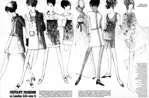 Modelling Prints: Fashion Illustration, 1966