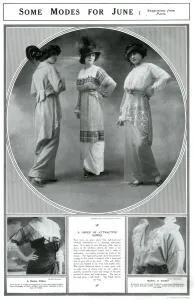 Feathered Prints: Fashion for June 1913
