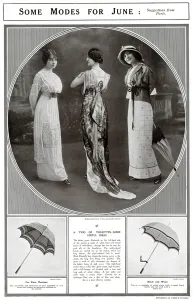 Embroidered Prints: Fashion for June 1913