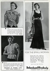 Jones Prints: Fashion page adverts April 1937