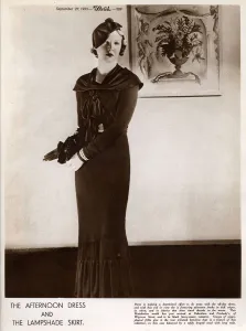 Standing Prints: Fashion page, The Afternoon Dress and the Lampshade Skirt