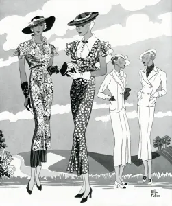 Frocks Prints: Fashion for spring 1934