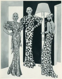 Frocks Prints: Fashion for winter 1934