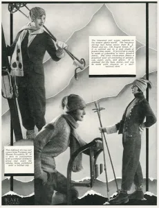 Suits Prints: Fashion for winter sports 1929