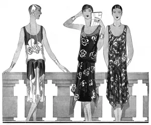 Buckle Prints: Fashion by Worth and Molyneux, 1927