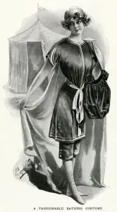 Fashion Prints: Fashionable bathing costume 1911