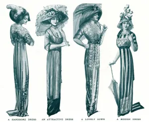 Frocks Prints: Fashionable dresses for women 1911