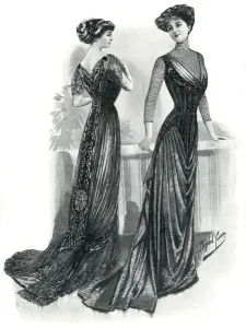 Fashion Prints: Fashionable evening gowns 1909