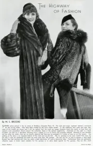 Wrap Prints: Fashionable furs 1933