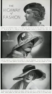 Department Prints: Fashionable hats 1933