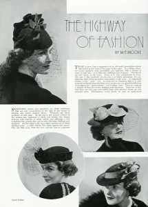 Straw Prints: Fashionable hats 1937