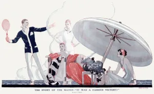 Glamour Prints: Fashionable Holiday makers back from tennis