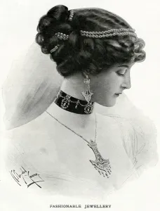 Pearls Prints: Fashionable jewellery 1912