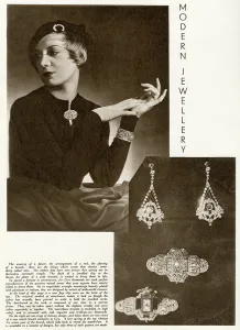 Jewellery Prints: Fashionable jewellery 1933