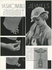 Jewellery Prints: Fashionable jewels 1933