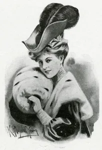 Fashion Prints: Fashionable tricorne hat 1905