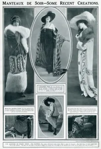 Wrap Prints: Fashionable women in new creations 1913