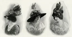 Straw Prints: Fashionable womens hats 1912