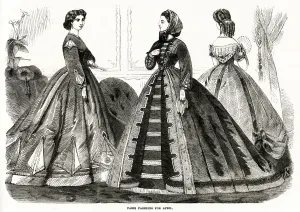 Ribbon Prints: Fashions for April 1865