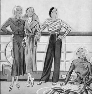 Wool Prints: Fashions for the deck on summer cruising days