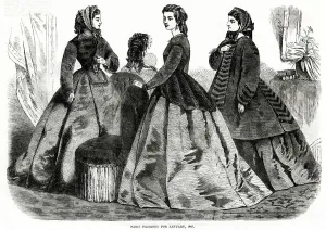 Images Dated 4th December 2018: Fashions for January 1865