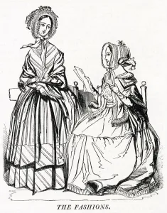 Bonnet Prints: Fashions for May 1843