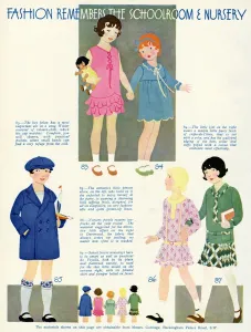 Frocks Prints: Fashions for schoolroom and nursery 1929