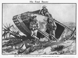 Bert Prints: His Fatal Beauty, by Bairnsfather