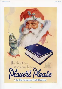 Cigarette Prints: Father Christmas in Players advert