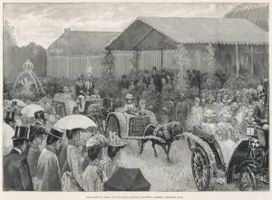 Gardens Prints: The Feast of Roses in Regents Park, London, 1889